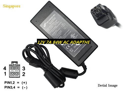 *Brand NEW*FSP084-DMBA1 FSP 12V 7A 84W-SM4PIN AC ADAPTHE POWER Supply