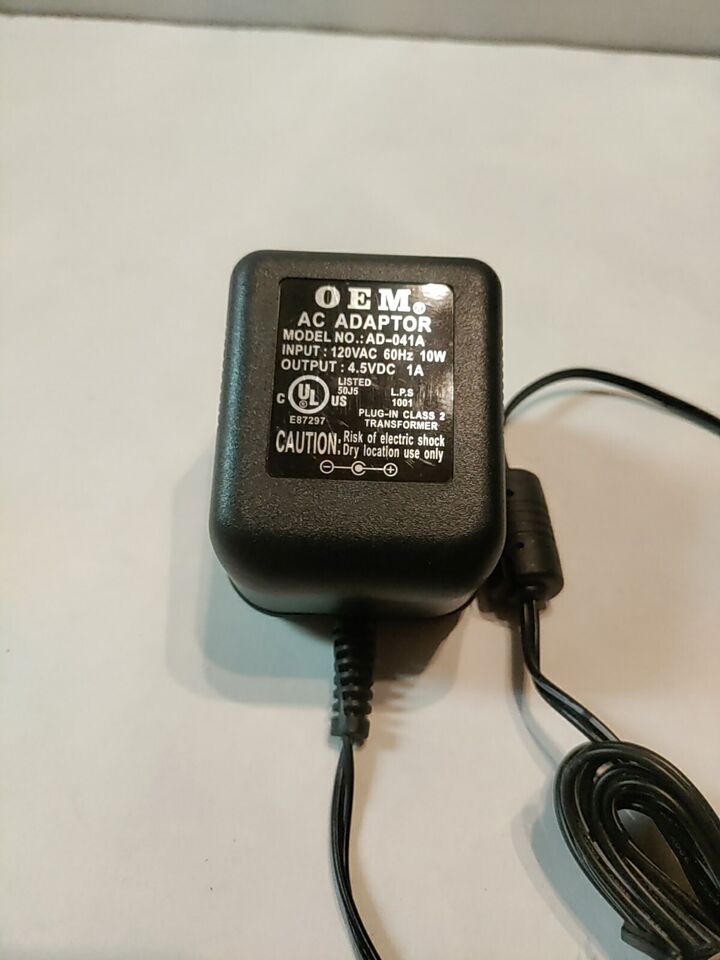 *Brand NEW*AD-041A5 Genuine OEM 4.5V 1.5A AC/DC Adapter Plug-In Class 2 Transformer POWER Supply