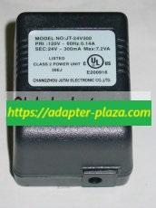 *Brand NEW*24V AC 300mA AC Adapter Changezhou Electronics JT-24V300 (With Cord)